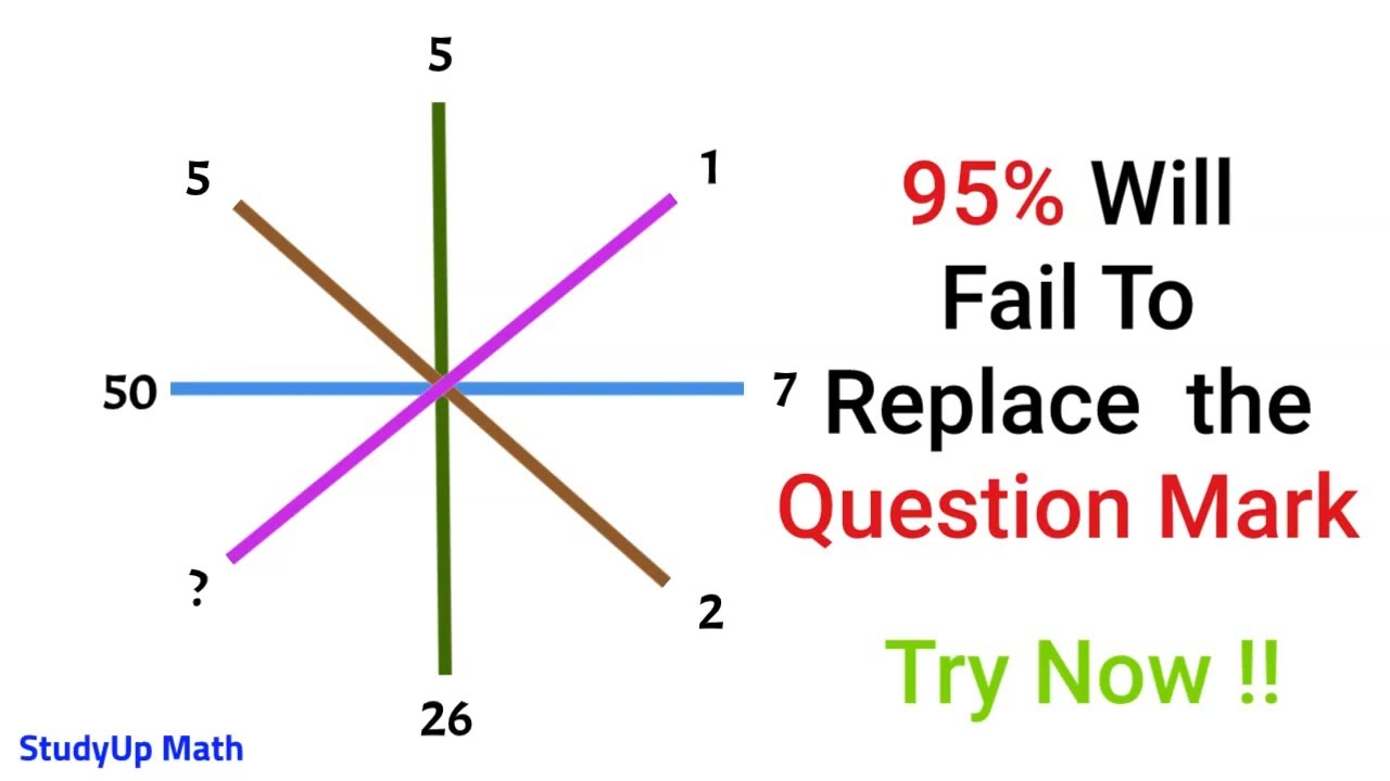 95% will fail to replace the Question mark || Try Now!! StudyUp Math