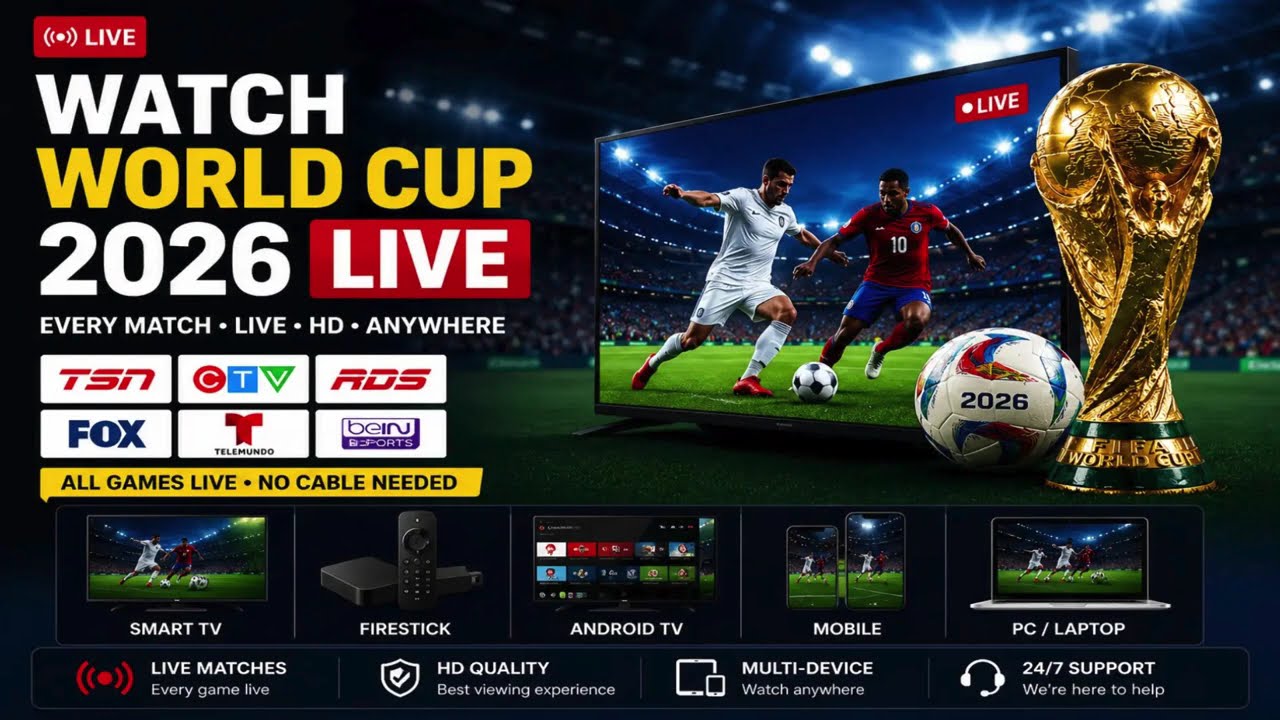 How to Watch World Cup 2026 Live ⚽ | Best FIFA Streaming Apps & IPTV Services