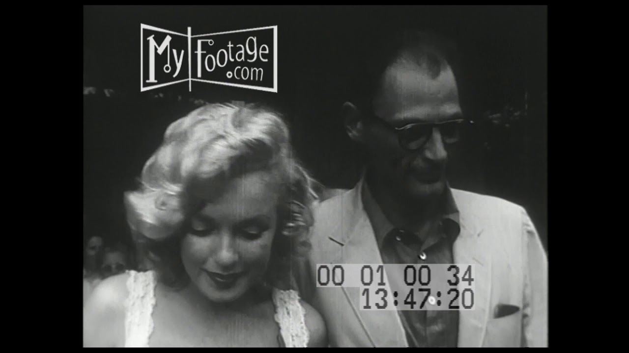 1957 NYC Marilyn Monroe and Husband, Arthur Miller Leave Hospital (Silent)