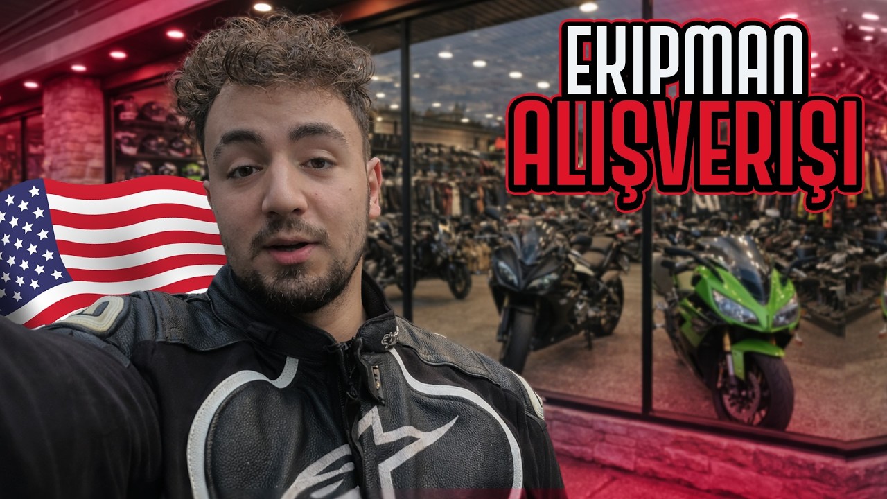 Amerika’da Bir Gün | Tıraş Olduk, Motor Ekipmanları Aldık, Kask Ceket Fiyatları