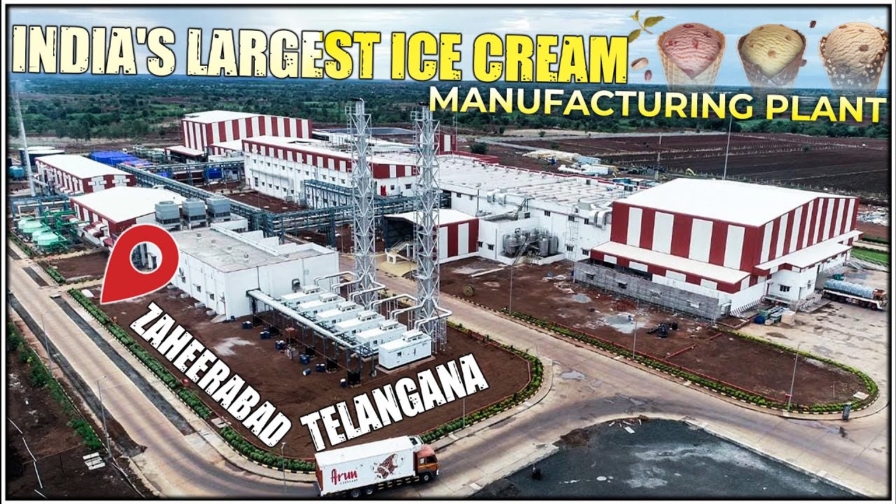 India's Largest Ice Cream Manufacturing Plant in Telangana | Hatsun Agro Product Ltd | Hybiz tv