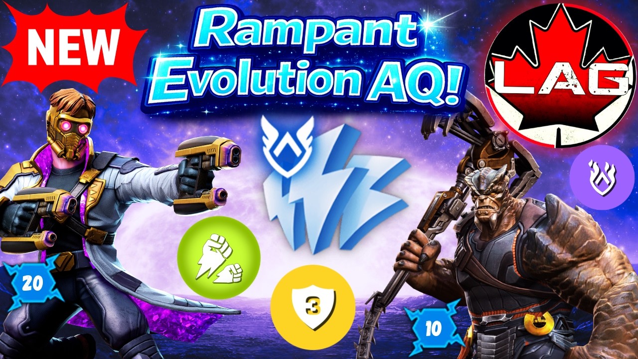 🆕Star-Lord & Cull DOGWALK Rampant Evolution AQ! ITEMLESS! Day 1 Clear! Brand New Game Mode! - MCOC