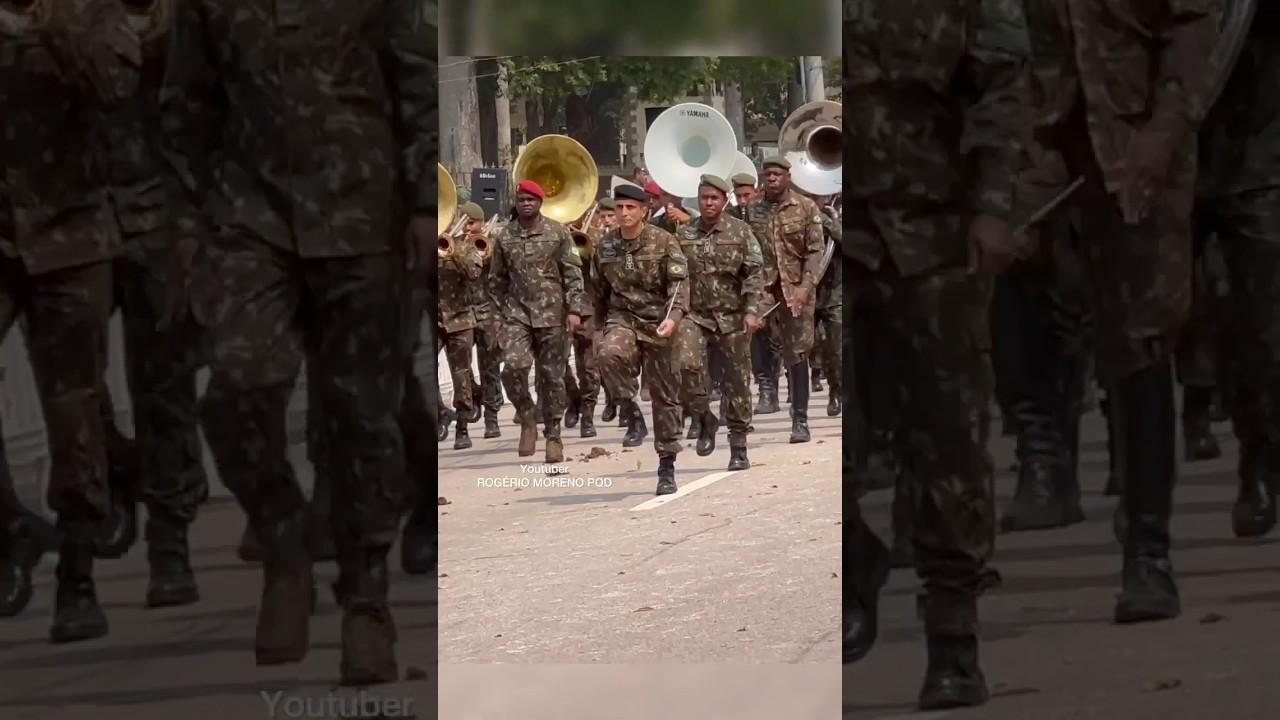 DESFILE DA SELE&Ccedil;&Atilde;O DE BANDA DE M&Uacute;SICA DO EX&Eacute;RCITO BRASILEIRO NA VILA MILITAR 🇧🇷