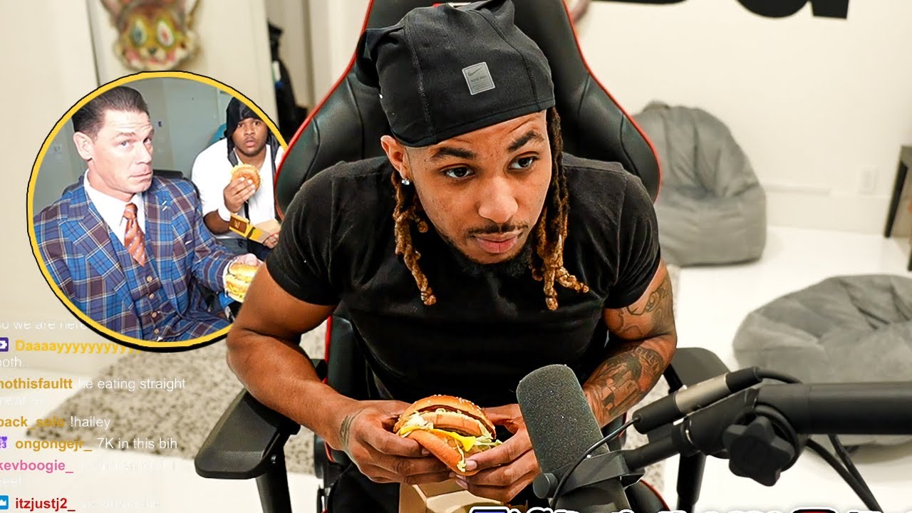DDG tries NEW John Cena x Kai Cenat Chicken & Beef Big Mac!! 🤮