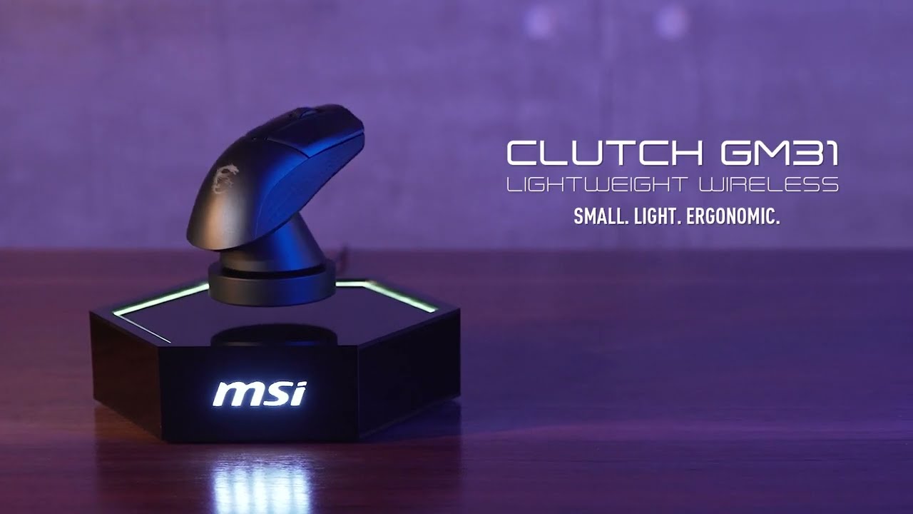 CLUTCH GM31 Lightweight Wireless | Piccolo, leggero, ergonomico | MSI Gaming