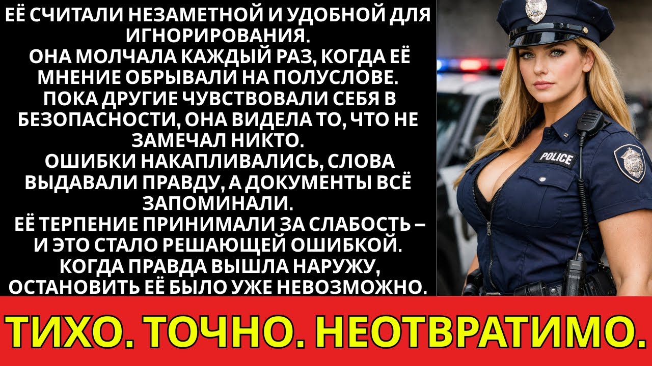 Меня назвали «просто женщиной-полицейским» — то, что было дальше, сломало карьеры