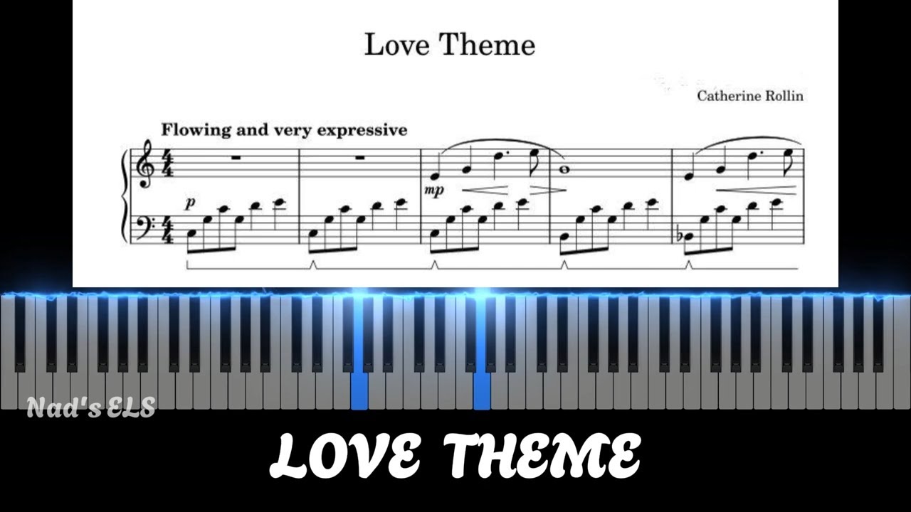Love Theme - Catherine Rollin (sheet music) #musicscore  #pianotutorial   #pianocover  #sheetmusic