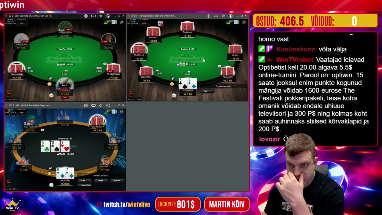 Kolmevõistlus #82 - Martin Kõiv vs. 1500$ pokkeris