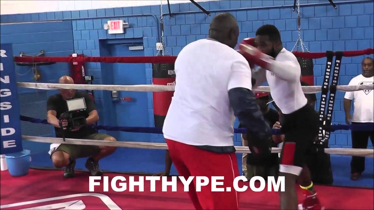 ADRIEN BRONER HITS THE MITTS DURING FINAL INTENSE WORKOUT AHEAD OF EMMANUEL TAYLOR CLASH