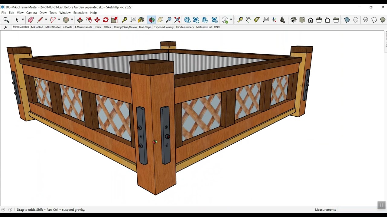 Build a MikroGarden   SketchUp 01   Overview Before Details