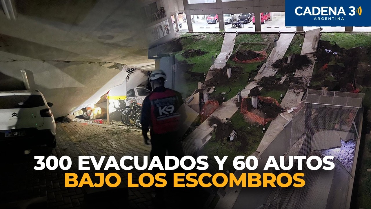 Parque Patricios: se derrumbó el techo del estacionamiento de un complejo de viviendas | Cadena 3