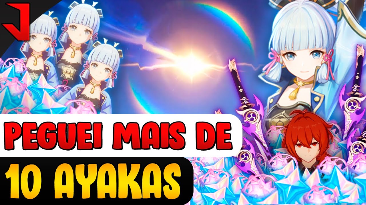 MUITA SORTE NOS TIROS DA AYAKA! GANHEI QUASE TODOS OS 50-50 | GENSHIN IMPACT