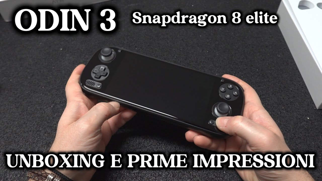 ODIN 3 max Snapdragon 8 Elite unboxing e prime impressioni 