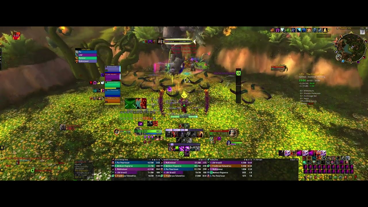 Dragonflight 10.2 - Mythic +23 Fortified Everbloom - Demonology Lock POV