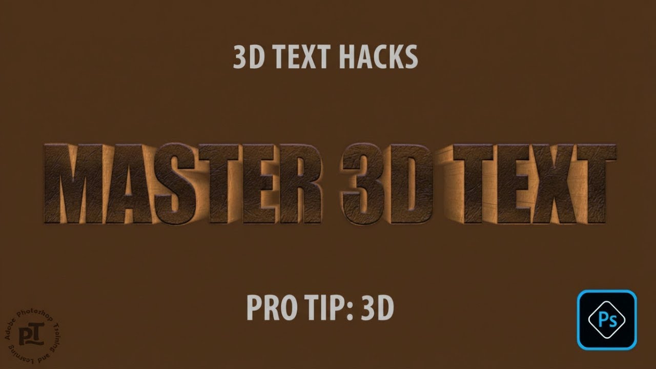 Как создать ПОТРЯСАЮЩИЙ 3D-текст в Photoshop без 3D-эффекта