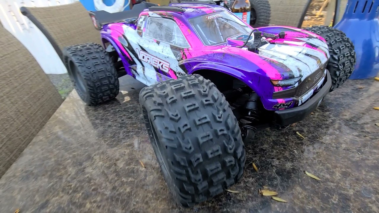ARRMA VORTEKS first run. RC Wife's durability test. Did it survive? losi lasernut bonus footage!