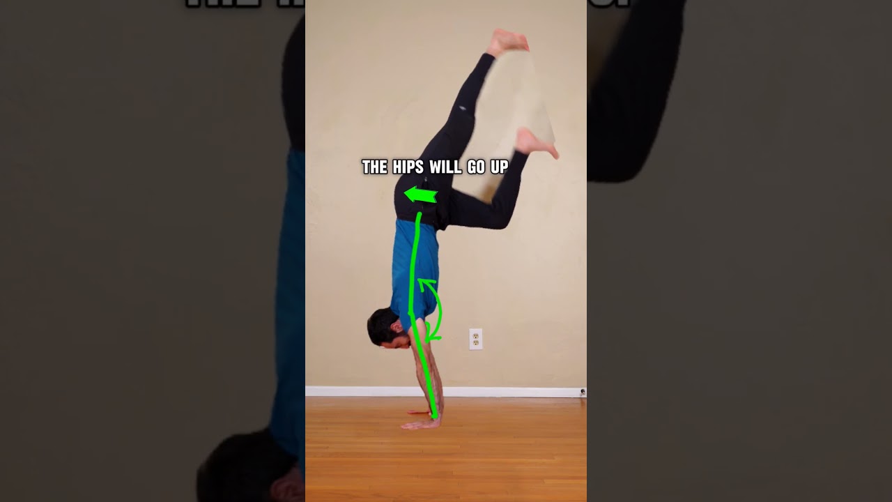 Исправь свой подъем ногой в стойке на руках (месть открытого плеча)