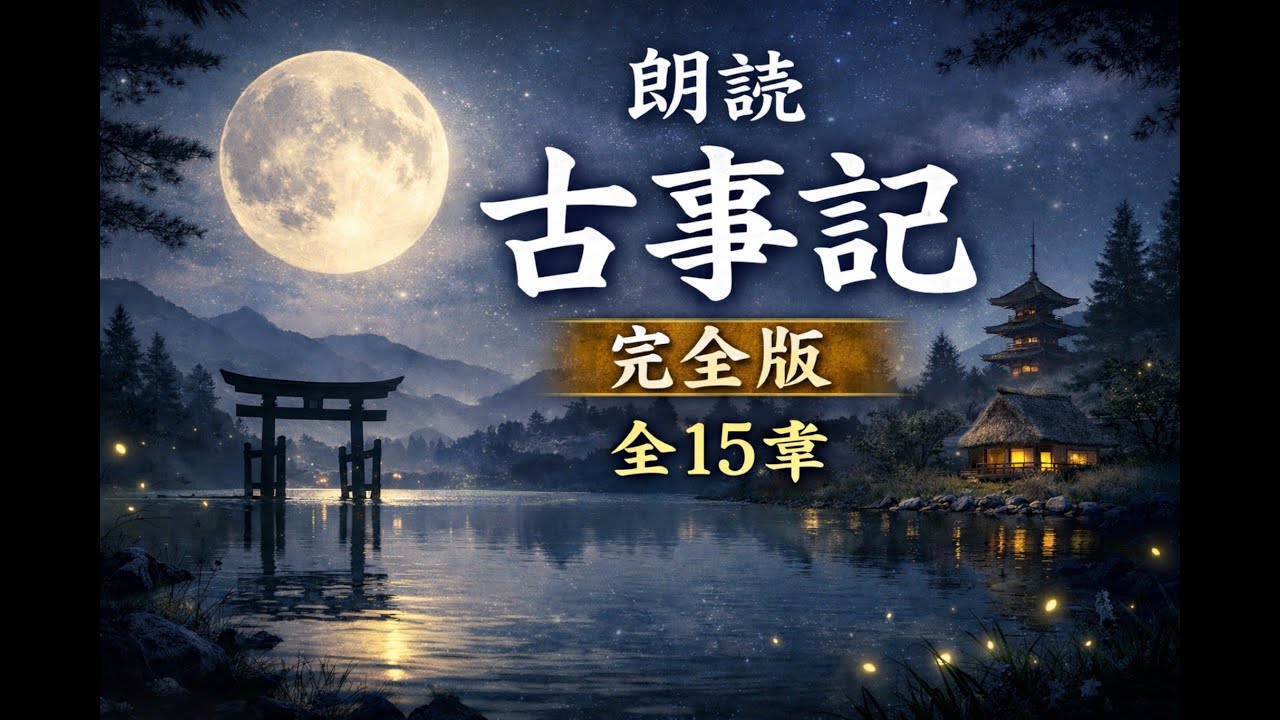 『古事記 完全朗読』日本神話のはじまり｜天地開闢から神武天皇まで【睡眠・作業用BGM】