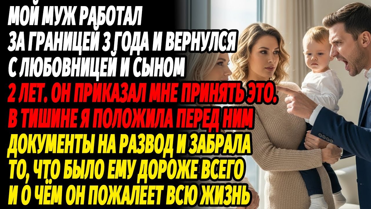 Мой муж вернулся после трёх лет за границей — с любовницей и ребёнком. В тот день он потерял всё