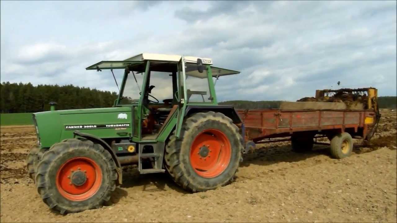 [HD] Mist streuen mit Fendt 308 LS und Massey Ferguson