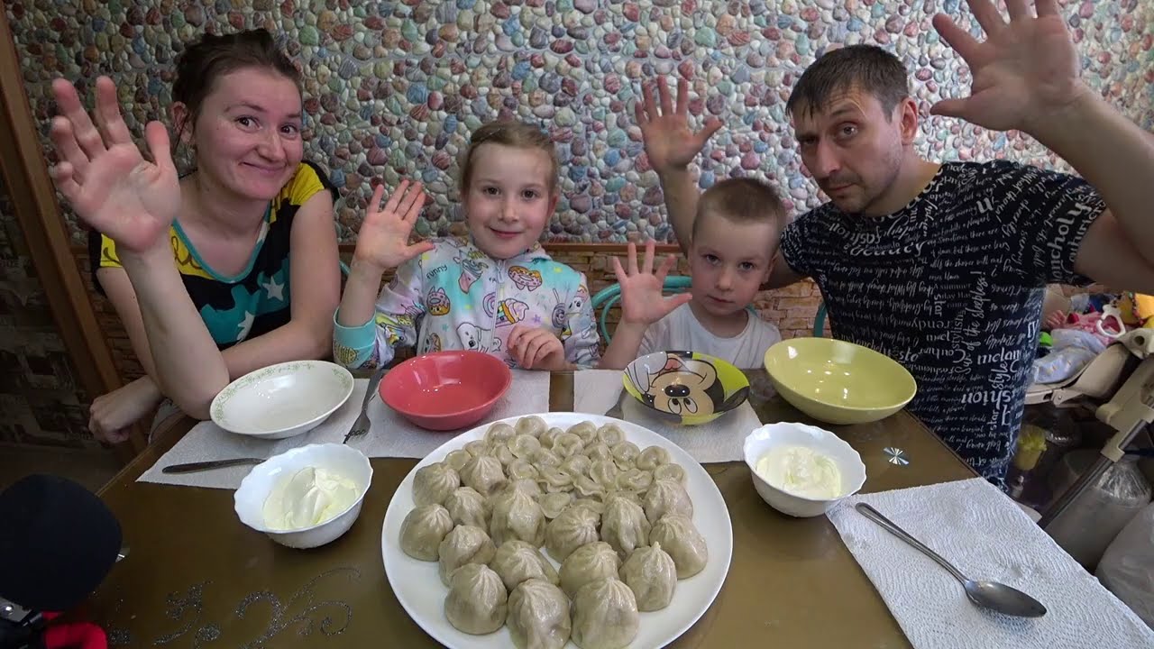 МУКБАНГ ХИНКАЛИ И ПЕЛЬМЕНИ НА ОБЕД | MUKBANG KHINKALI AND DUMPLINGS FOR LUNCH #mukbang #мукбанг