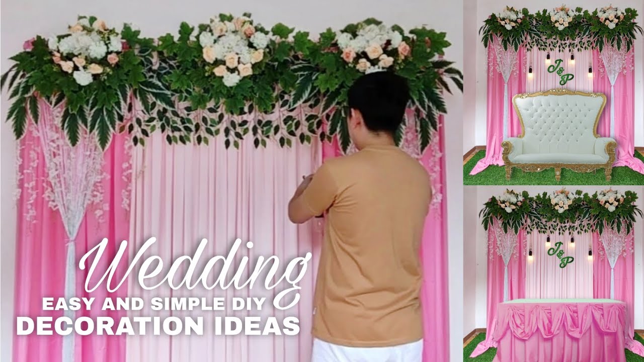 WEDDING DECORATION IDEAS EASY, LOW-COST AND SIMPLE DIY | Rex Montalbo 