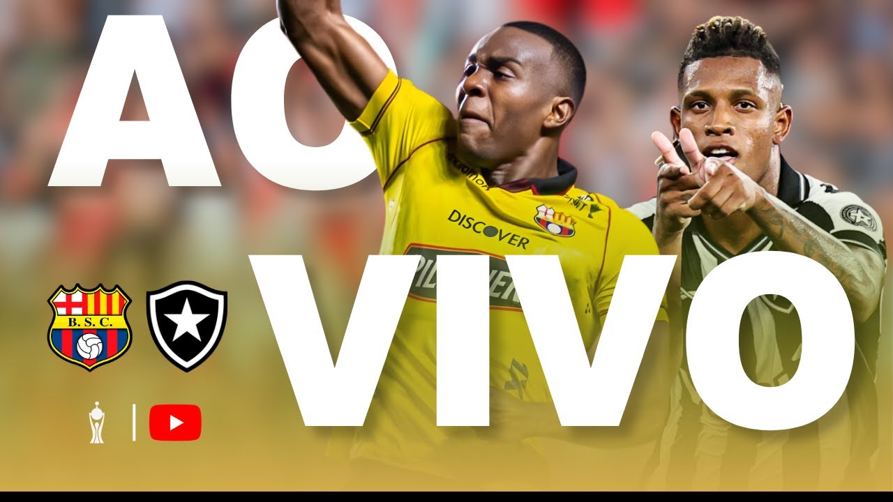 BARCELONA - EQU X BOTAFOGO JOGO AO VIVO - DIRETO DO ESTÁDIO - 3º FASE DA LIBERTADORES 2026 AO VIVO