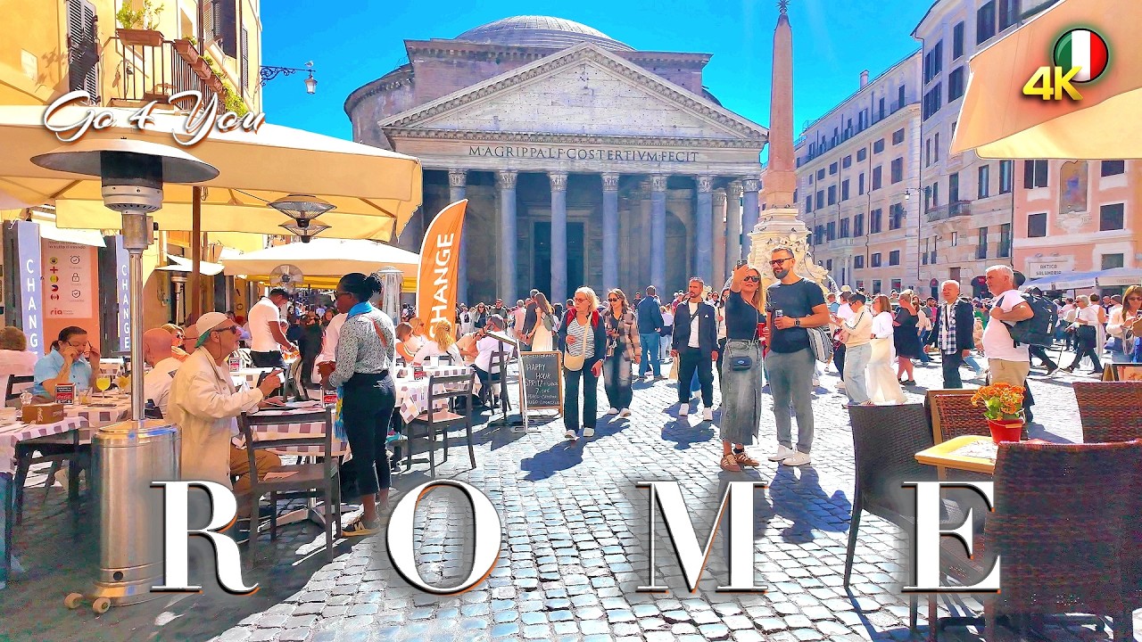 ROME ITALY 🇮🇹 City of Seven Hills 4K Walking Tour in the Eternal City