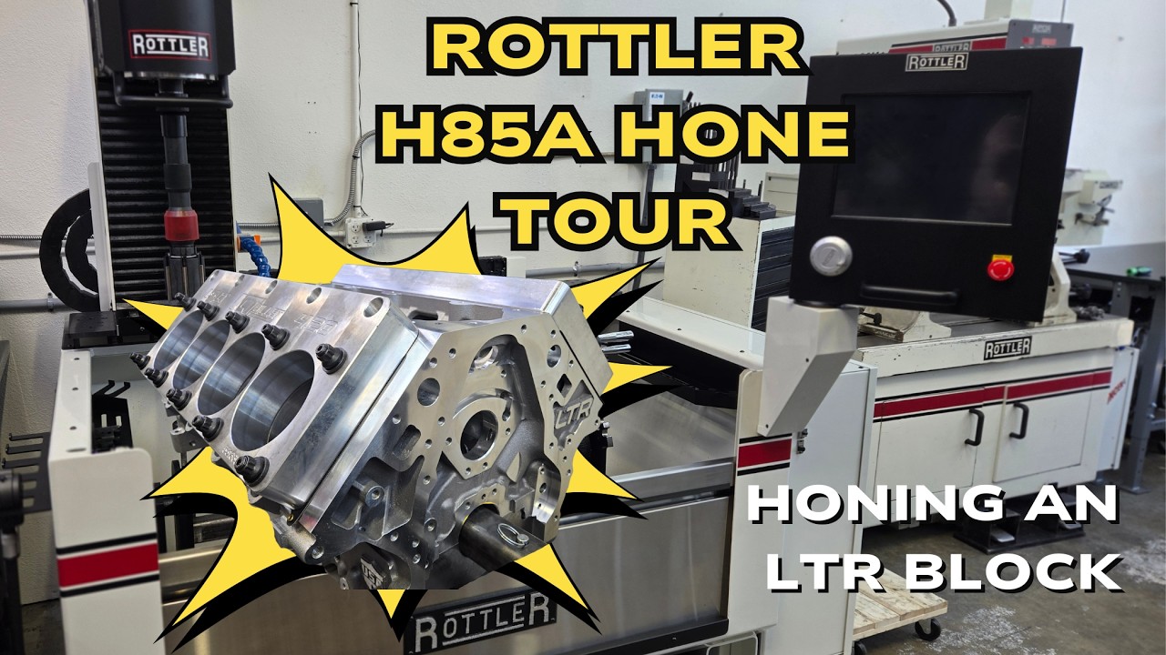 Технология прецизионной обработки Rottler H85A | Объяснение процесса хонингования блока цилиндров...