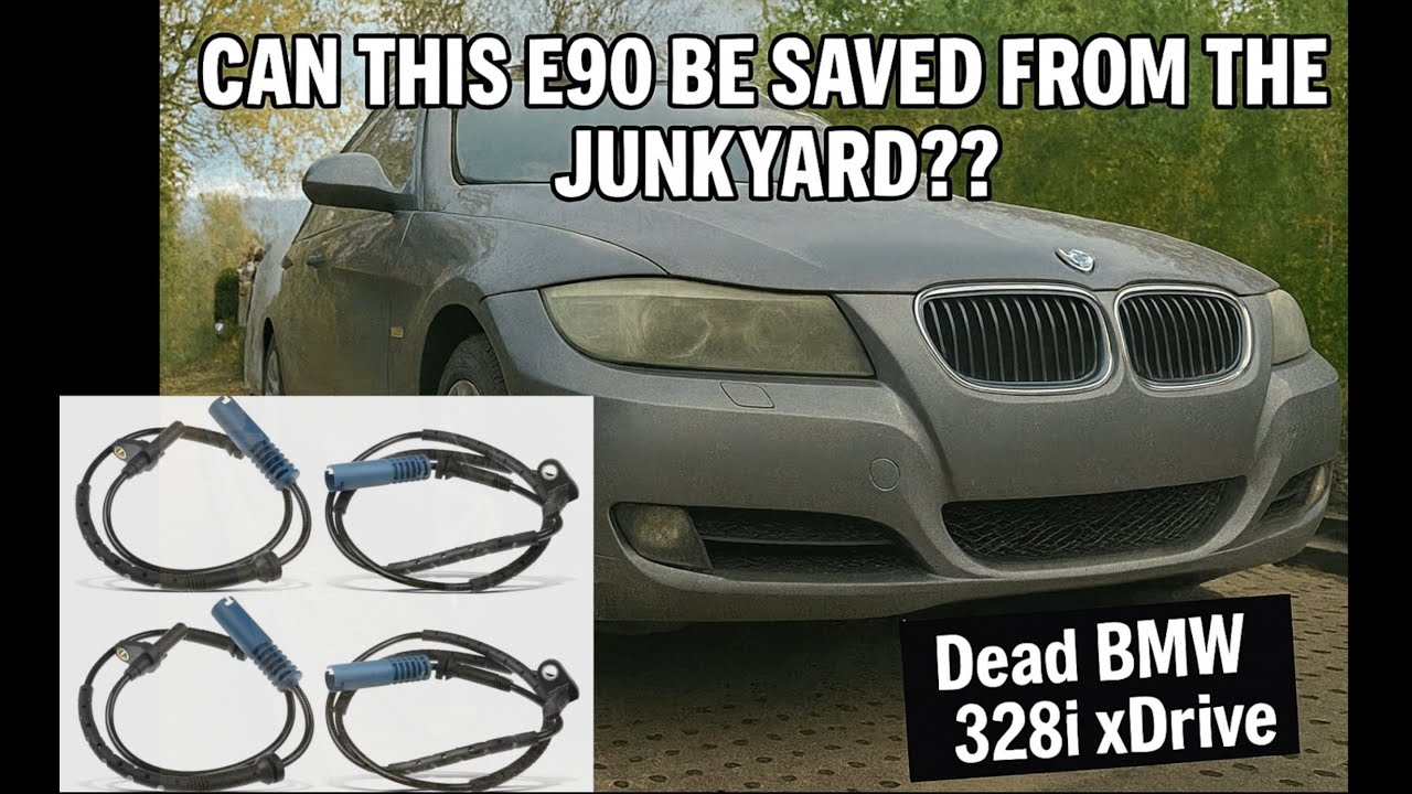 Спасение этого BMW E90 от свалки. Часть 4. Датчики скорости вращения колес ABS для 328xi. Простой...