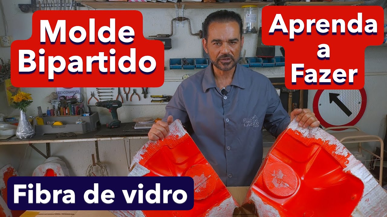 Molde bipartido em fibra de vidro. Como funciona ?
