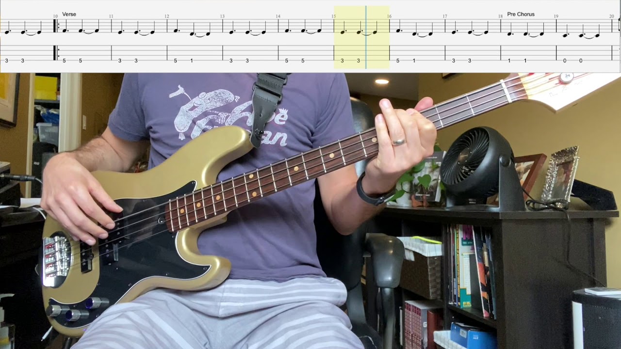 Old Love by Eric Clapton Isolated Bass Cover with Tab