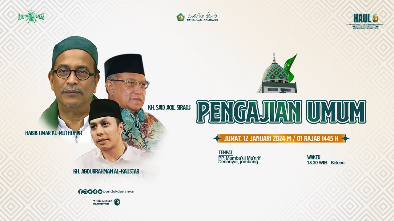 [LIVE] MALAM PUNCAK PENGAJIAN UMUM HAUL KH. M. BISRI SYANSURI KE - 45