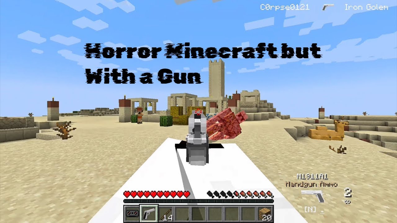 Horror Minecraft but with a Gun