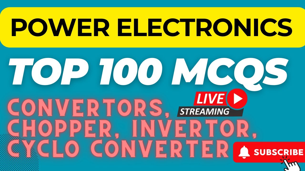 | Power electronics top 100 mcqs | MCQs on Power Electronics  | power electronics mcq in hindi |