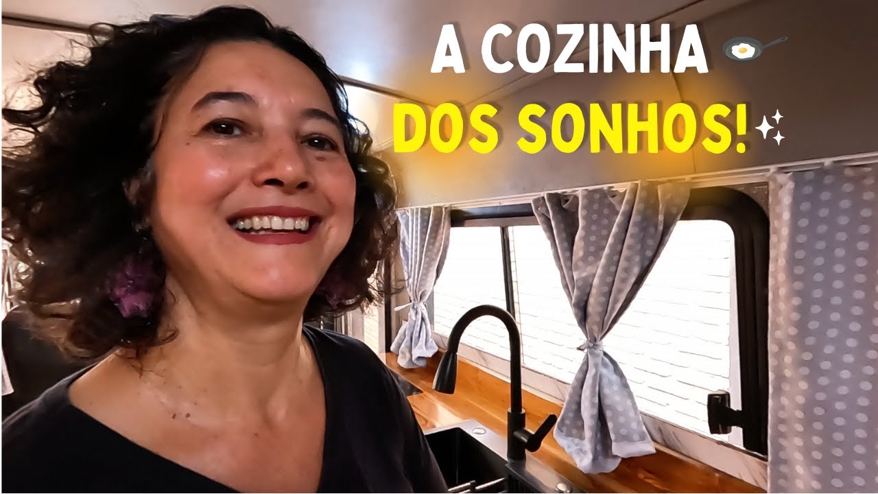 Instalamos a COZINHA DO nosso MOTORHOME (e ficou INCRÍVEL!)