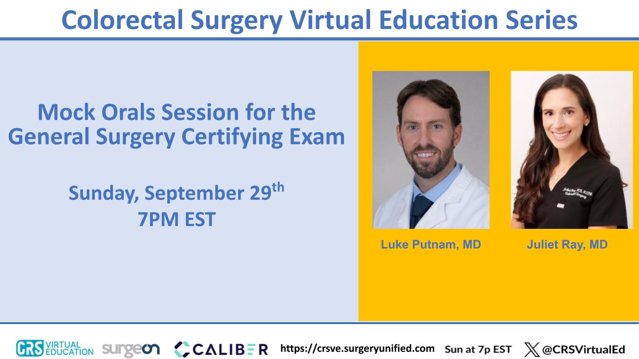 Mock Orals Session for the General Surgery Certifying Exam