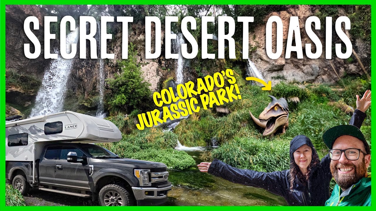 Discovering COLORADO'S JURASSIC PARK in Our Lance 825 TRUCK CAMPER | Rifle Falls State Park