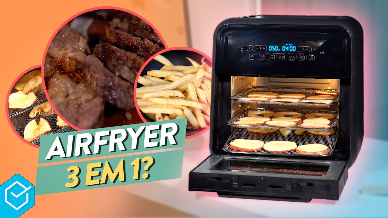 NOSSA! UMA AIR FRYER 3 em 1?! // OSTER SUPER FRYER vale a pena? ( Frita, Assa e Desidrata! )