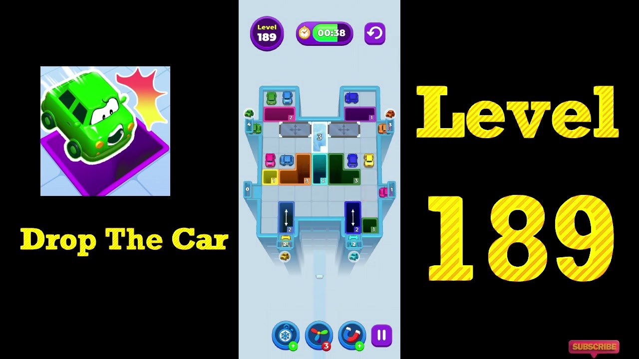 Drop The Car Level 189 Walkthrough 🚗🧩 | Color Drop Puzzle Game Solution | Mini Boss