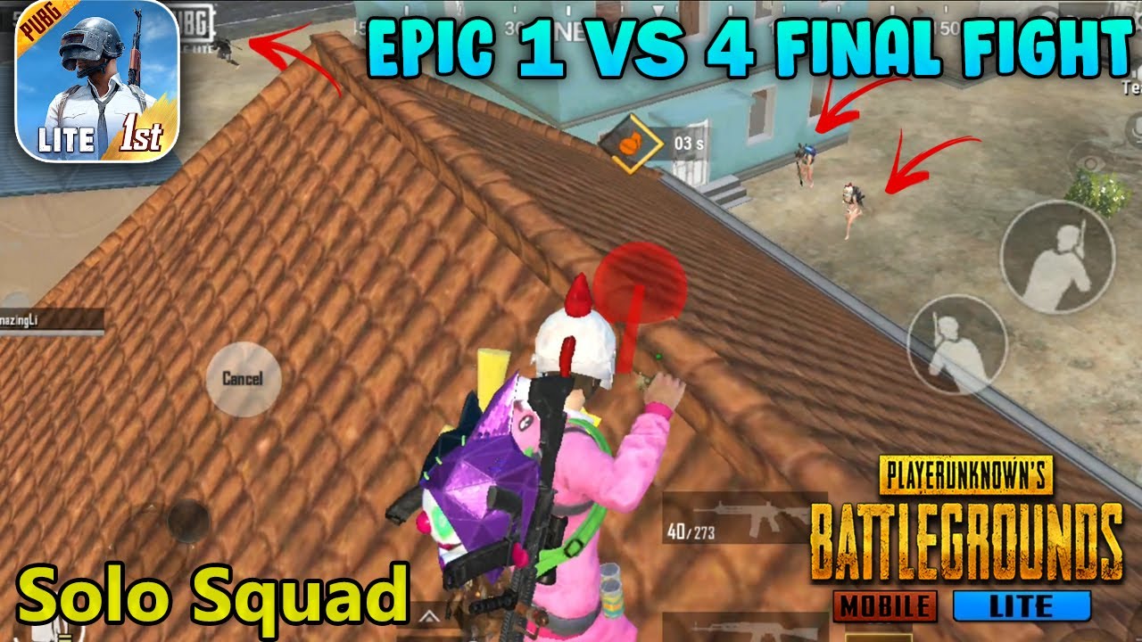 Epic 1 VS 4 Final Fight, Can I Survive??? | PUBG Mobile Lite