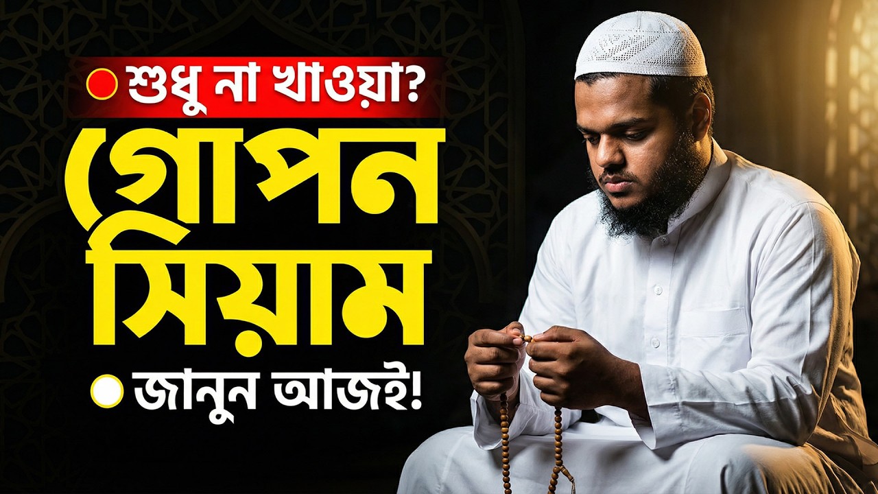 শুধু না খেলে রোজা পূর্ণ হয় না! পেট ও লজ্জাস্থানের সিয়াম কী? আব্দুল্লাহ বিন আব্দুর রাজ্জাক