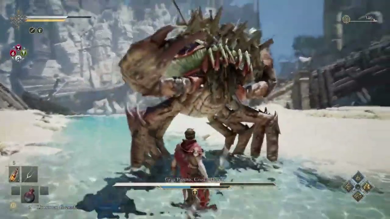 How To Beat Gran Paguro Coastal Horror (Shore) - Enotria The Last Song