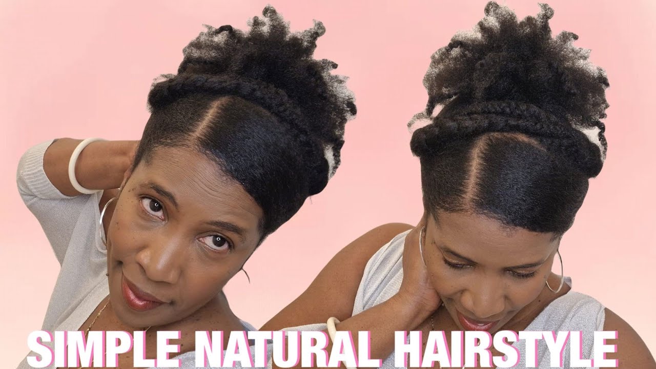  HOW TO DO A SIMPLE HAIRSTYLE ON NATURAL HAIR: QUICK & EASY | People Digest 