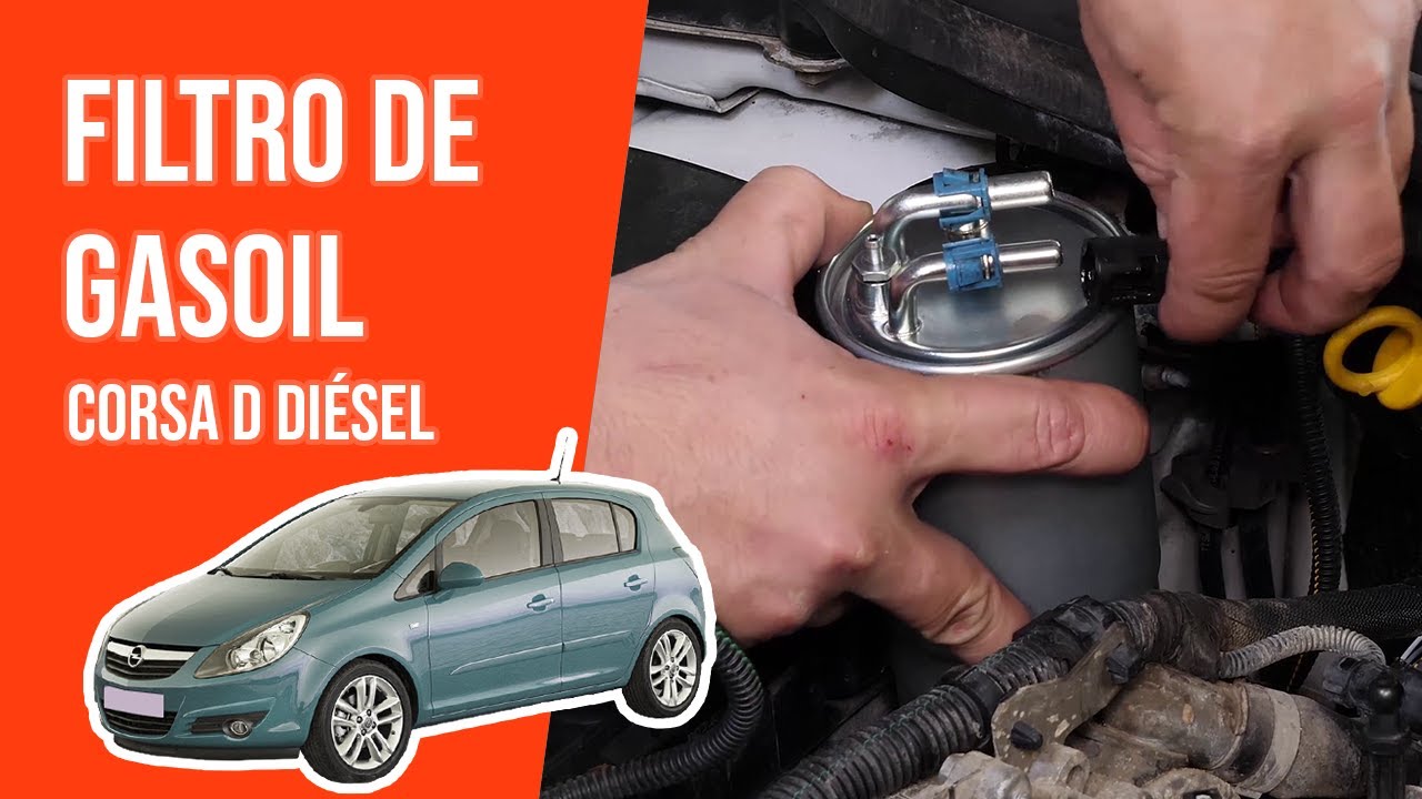 Cómo cambiar el filtro de gasoil CORSA D 1.3 CDTI ⛽