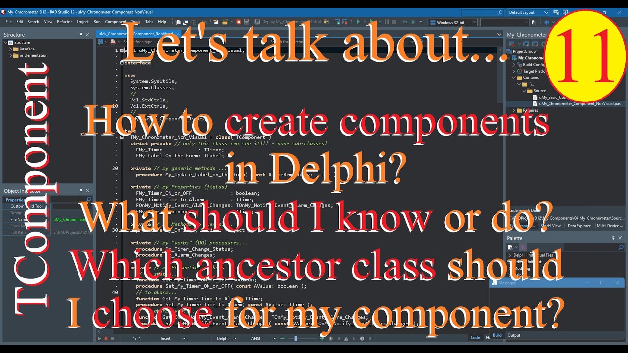 Delphi: Building components in VCL framework - Non-Visual components - 11
