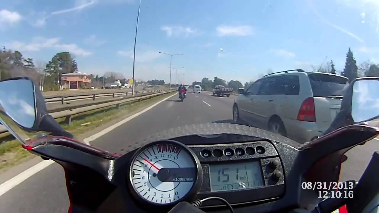 Hyosung Argentina Channel - GT250R top speed 182 km/h