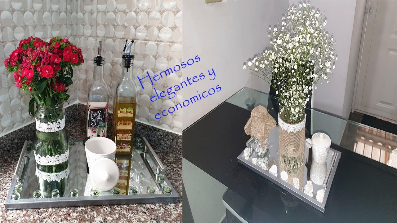 BANDEJAS DE ESPEJO ELEGANTES / como hacer bandejas