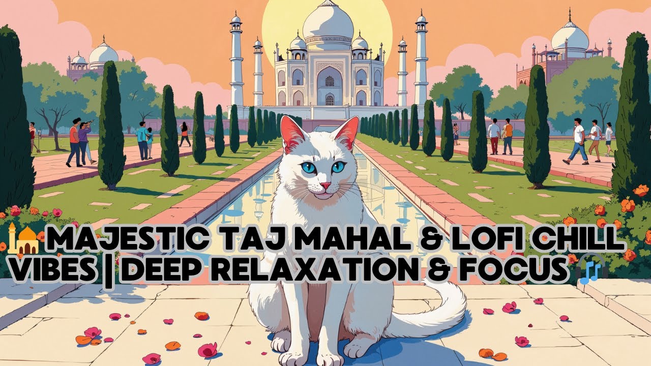 🕌 Majestic Taj Mahal & Lofi Chill Vibes | Deep Relaxation & Focus 🎧