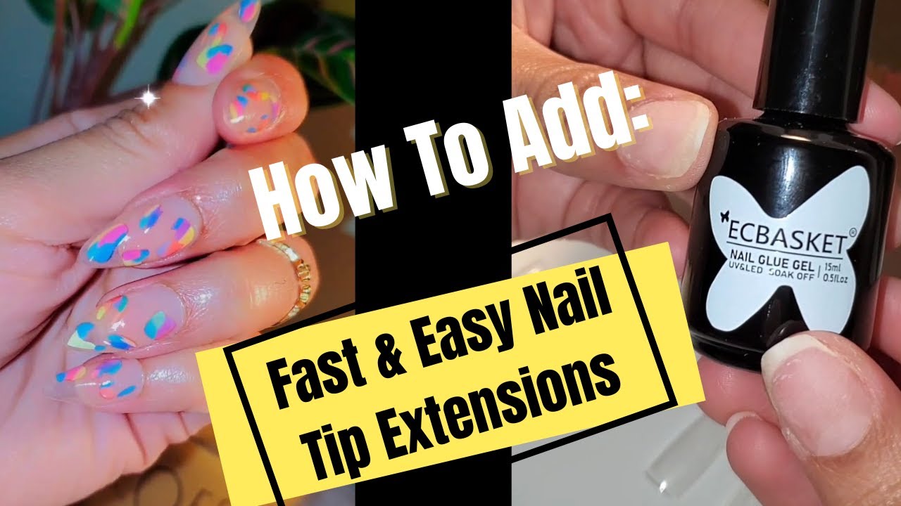 How To: Apply CLEAR FULL COVERAGE NAILS with GLUE GEL EASY & CHEAP PT: 1